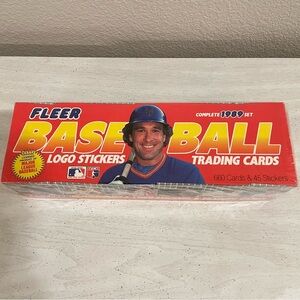 1989 Fleer Baseball Logo Stickers & Trading Cards - Factory Sealed